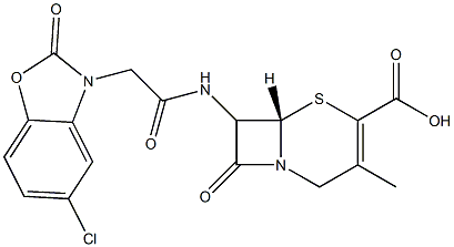 7-[[[(2,3-Dihydro-2-oxo-5-chlorobenzoxazol)-3-yl]acetyl]amino]-3-methylcepham-3-ene-4-carboxylic acid