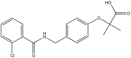  2-[4-(2-Chlorobenzoylaminomethyl)phenoxy]-2-methylpropionic acid