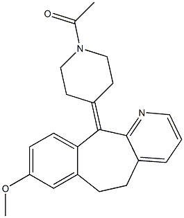 5,6-Dihydro-11-(1-acetyl-4-piperidinylidene)-8-methoxy-11H-benzo[5,6]cyclohepta[1,2-b]pyridine