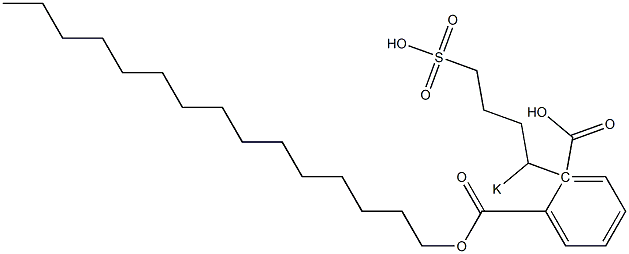 Phthalic acid 1-pentadecyl 2-(1-potassiosulfobutyl) ester Structure