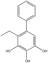 4-Ethyl-5-phenylbenzene-1,2,3-triol Structure