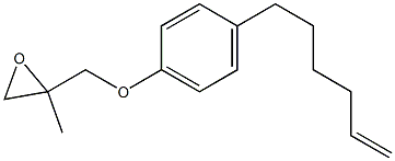 4-(5-Hexenyl)phenyl 2-methylglycidyl ether Structure