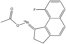 9-Fluoro-2,3-dihydro-1H-benz[e]inden-1-one O-acetyl(15N)oxime 结构式