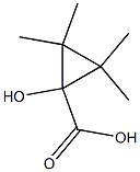 1-Hydroxy-2,2,3,3-tetramethylcyclopropanecarboxylic acid 结构式