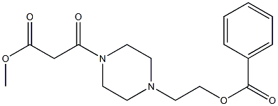  Benzoic acid 2-[4-(methoxycarbonylacetyl)piperazino]ethyl ester