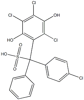  (4-Chlorophenyl)(2,4,5-trichloro-3,6-dihydroxyphenyl)phenylmethanesulfonic acid