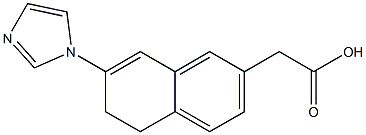 5,6-Dihydro-7-(1H-imidazol-1-yl)naphthalene-2-acetic acid Struktur