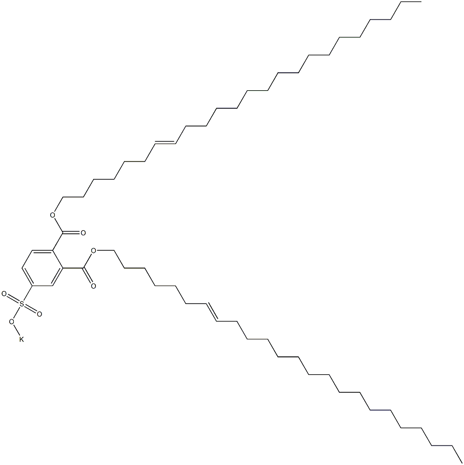 4-(Potassiosulfo)phthalic acid di(7-tetracosenyl) ester