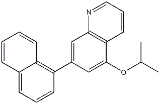 5-(Isopropyloxy)-7-(1-naphtyl)quinoline Structure