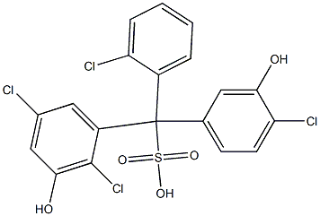 (2-Chlorophenyl)(4-chloro-3-hydroxyphenyl)(2,5-dichloro-3-hydroxyphenyl)methanesulfonic acid