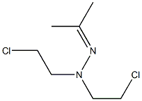 Acetone bis(2-chloroethyl)hydrazone Structure