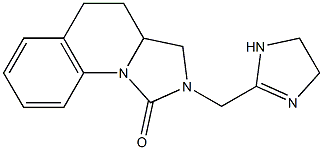 3,3a,4,5-Tetrahydro-2-[(1-imidazolin-2-yl)methyl]imidazo[1,5-a]quinolin-1-one