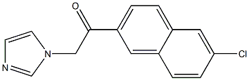 1-[2-Oxo-2-(6-chloro-2-naphtyl)ethyl]-1H-imidazole Struktur