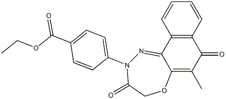 6-Methyl-2,4-dihydro-2-[4-(ethoxycarbonyl)phenyl]naphth[2,1-b][1,4,5]oxadiazepine-3,7-dione