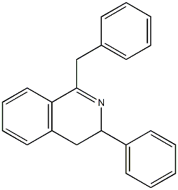 1-Benzyl-3-phenyl-3,4-dihydroisoquinoline Structure