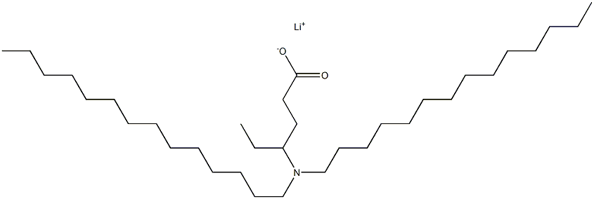 4-(Ditetradecylamino)hexanoic acid lithium salt Structure