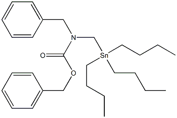 N-Benzyl-N-[(tributylstannyl)methyl]carbamic acid benzyl ester Struktur
