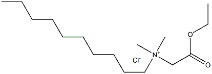 N-Ethoxycarbonylmethyl-N,N-dimethyldecylammonium chloride Structure