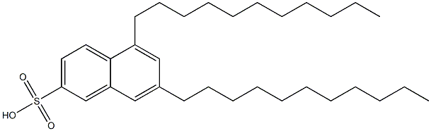 5,7-ジウンデシル-2-ナフタレンスルホン酸 化学構造式