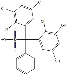 (2-Chloro-3,5-dihydroxyphenyl)(2,3,5-trichlorophenyl)phenylmethanesulfonic acid|