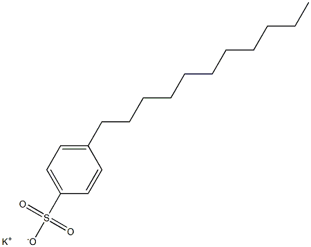 4-Undecylbenzenesulfonic acid potassium salt Struktur