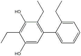 2,4-Diethyl-5-(2-ethylphenyl)benzene-1,3-diol Structure