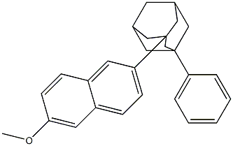 1-Phenyl-3-(6-methoxy-2-naphtyl)adamantane,,结构式