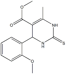  6-Methyl-4-(2-methoxyphenyl)-2-thioxo-1,2,3,4-tetrahydropyrimidine-5-carboxylic acid methyl ester