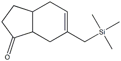 6-(Trimethylsilylmethyl)-2,3,3a,4,7,7a-hexahydro-1H-inden-1-one 结构式