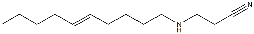 3-(5-Decenylamino)propiononitrile Structure