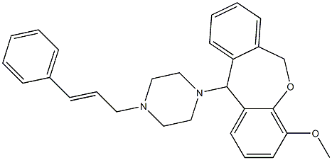  11-(4-Cinnamyl-1-piperazinyl)-4-methoxy-6,11-dihydrodibenz[b,e]oxepin