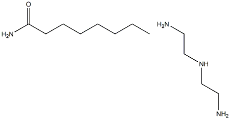 Diethylenetriamine monocaprylic amide Structure