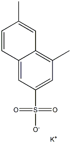4,6-Dimethyl-2-naphthalenesulfonic acid potassium salt,,结构式