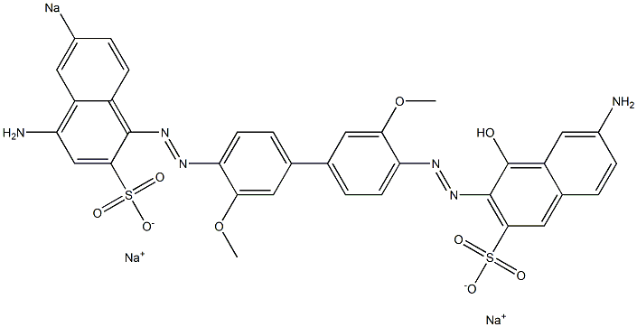  6-Amino-3-[[4'-[(4-amino-6-sodiosulfo-1-naphthalenyl)azo]-3,3'-dimethoxy-1,1'-biphenyl-4-yl]azo]-4-hydroxynaphthalene-2-sulfonic acid sodium salt