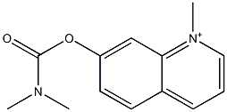 1-Methyl-7-[(dimethylcarbamoyl)oxy]quinolinium,,结构式