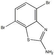 2-氨基-4,7-二溴苯并噻唑,,结构式
