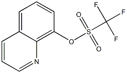 Trifluoromethanesulfonic acid 8-quinolinyl ester 结构式