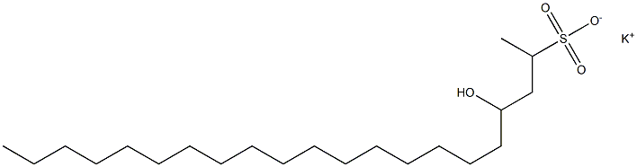 4-Hydroxyhenicosane-2-sulfonic acid potassium salt Struktur