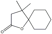 4,4-Dimethyl-1-oxaspiro[4.5]decan-2-one Struktur