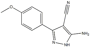 5-Amino-3-(4-methoxyphenyl)-1H-pyrazole-4-carbonitrile Structure