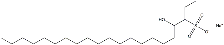 4-Hydroxyhenicosane-3-sulfonic acid sodium salt Struktur