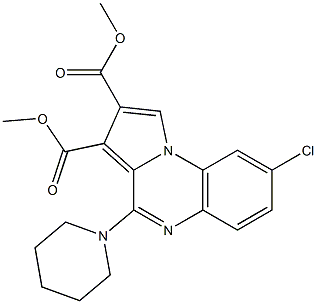 8-Chloro-4-piperidinopyrrolo[1,2-a]quinoxaline-2,3-dicarboxylic acid dimethyl ester