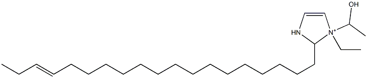 1-Ethyl-1-(1-hydroxyethyl)-2-(16-nonadecenyl)-4-imidazoline-1-ium Structure