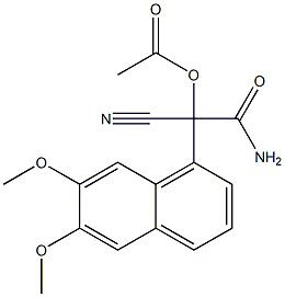  2-(6,7-Dimethoxy-1-naphtyl)-2-cyano-2-acetoxyacetamide