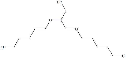 2,3-Bis(5-chloropentyloxy)-1-propanol 结构式