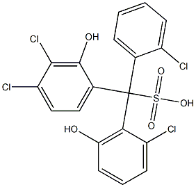  (2-Chlorophenyl)(2-chloro-6-hydroxyphenyl)(3,4-dichloro-2-hydroxyphenyl)methanesulfonic acid