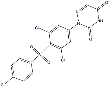 2-[4-(4-Chlorophenylsulfonyl)-3,5-dichlorophenyl]-1,2,4-triazine-3,5(2H,4H)-dione