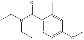 4-Methoxy-2-methyl-N,N-diethylbenzamide,,结构式