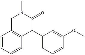 1,4-Dihydro-2-methyl-4-(3-methoxyphenyl)isoquinolin-3(2H)-one Structure