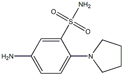 5-Amino-2-(pyrrolidin-1-yl)benzenesulfonamide Struktur